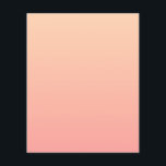 Flyer Fundo de Gradação de Pêssego<br><div class="desc">Pessegueiro comum e fundo de gradiente rosa.</div>