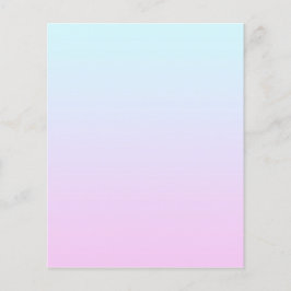 Flyer Fundo de gradiente pastoso rosa e azul