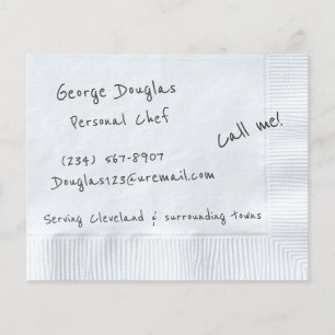 Flyer Fundo de Napkin