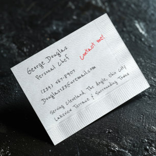 Flyer Fundo de Napkin