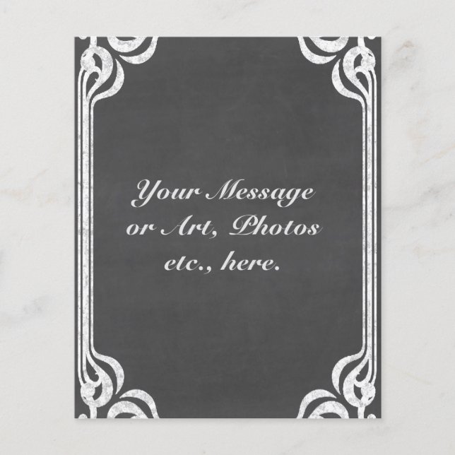 Flyer Fundo de quadro personalizável (Frente)