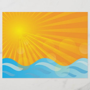 Flyer Fundo do Verão Quente