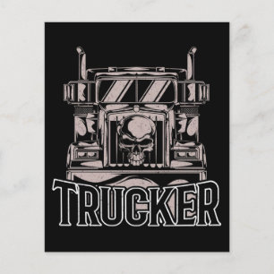 Flyer Funny Diesel Trucker Big Rig Semi
