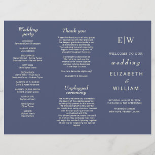 Flyer Futuro Simples Elegante com Casamento Monograma