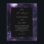 Flyer Galáxia do Orçamento Casamento Exterior do Espaço<br><div class="desc">** O MATTE PAPER É FINO. ATUALIZE UM PAPEL MAIS ESPESSURDO. SEM ENVELOPES INCLUÍDOS.*** Sem envelopes, versão do folheto de papel. Economize dinheiro em convites com este convite em papel. Prepare seus convidados para seu maravilhoso casamento com seu folheto Galaxy Outer Space Wedding Quer este design em um cartão maior?...</div>