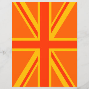 Flyer Ganhos britânicos alaranjados corajosos da