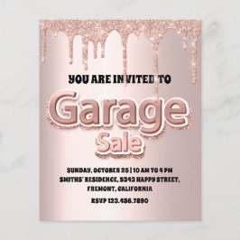 Flyer Garage Sale Rosa Blush Powder Drim Glitter