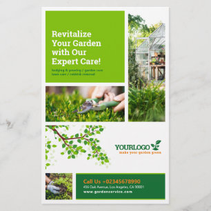 Flyer Gardener, Serviços de jardinagem, Lewn Care DL Fly