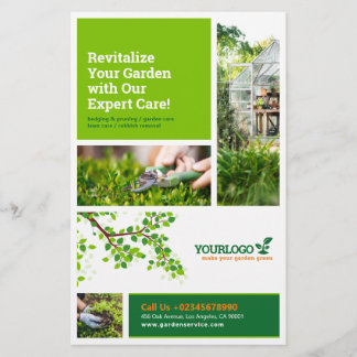 Flyer Gardener, Serviços de jardinagem, Lewn Care DL Fly