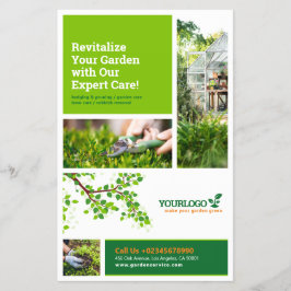 Flyer Gardener, Serviços de jardinagem, Lewn Care DL Fly