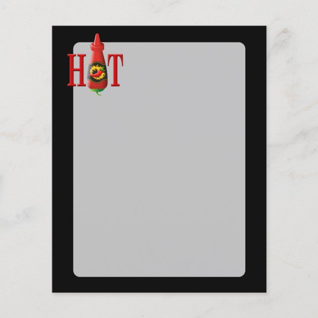 Flyer Garrafa de Molho Picante (Frente)