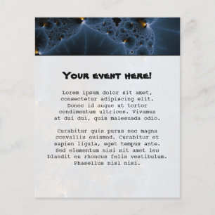 Flyer Geleias de deriva - Arte fractal