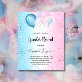 Flyer Gênero revela convite de orçamento azul-rosa do pa