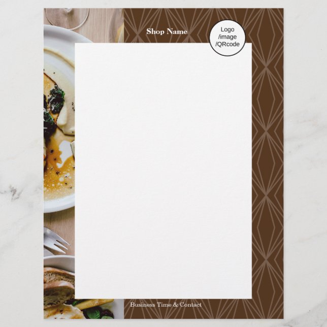 Flyer Geometria Moderna Castanho (Frente)