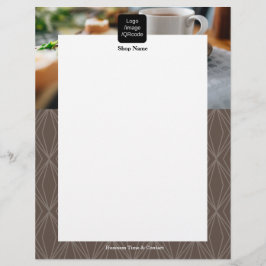 Flyer Geometria Moderna Castanho