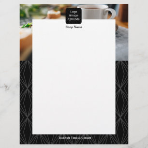 Flyer Geometria Moderna Preto