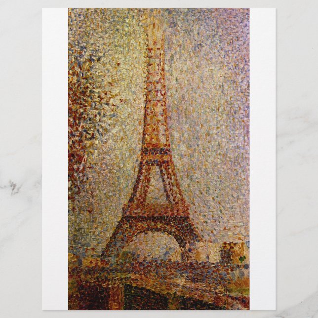 Flyer Georges Seurat: A Torre Eiffel (1889) (Frente)