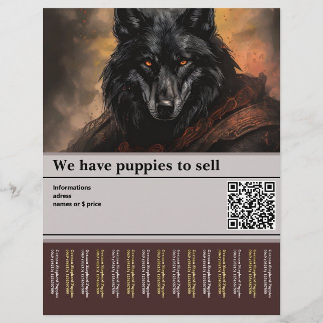 Flyer german shepherd impressionante (Frente)