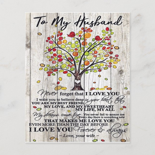 Flyer Gift Personalizado, Para Minha Letra Marido (Frente)