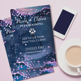 Flyer Glam Dog Pet Grooming Paw Agle Glitter