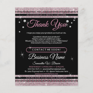 Flyer Glitter Obrigado