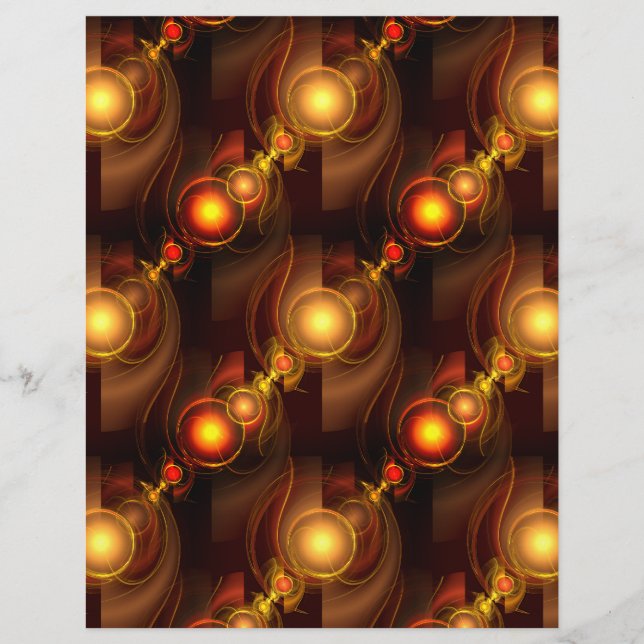 Flyer Gold Modern Boho Elegant Abstract Art Pattern #501 (Frente)