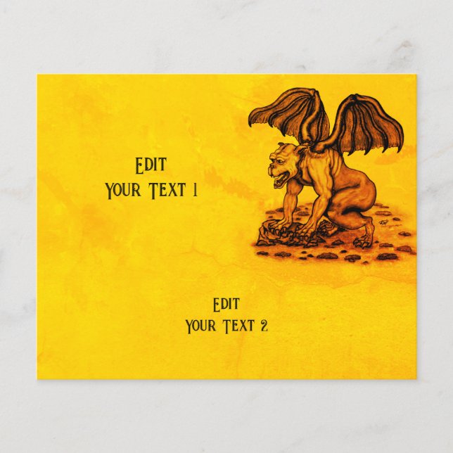 Flyer Golem Gargoyle (Frente)