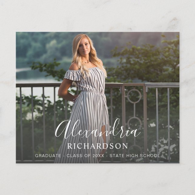 Flyer Graduação de Foto do Nome do Método do Script de O (Frente)