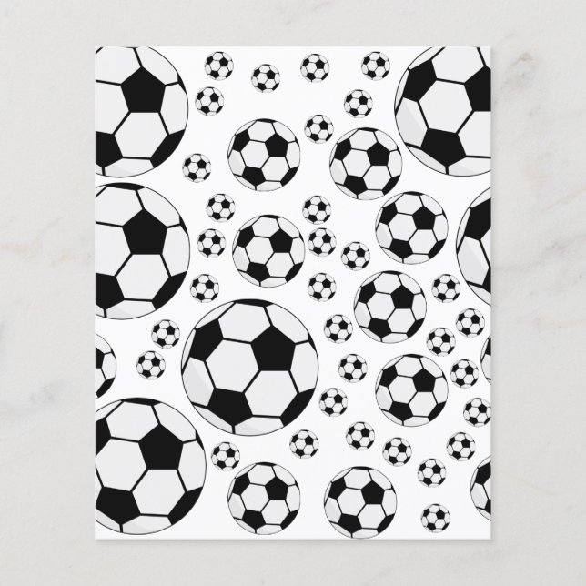Flyer Gráfico de Bola de Futebol Clássico Fã de Esportes (Frente)