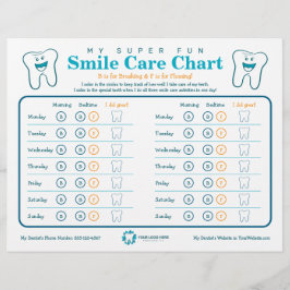 Flyer Gráfico de Cuidados com Sorriso de Alojoas para Cr