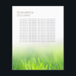 Flyer Grama Verde Alegante Dental<br><div class="desc">Folhetos de Grama Verde Elegante.</div>