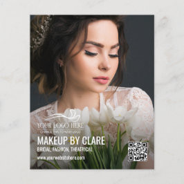 Flyer Grande Artista de Maquiagem com Seu Logotipo