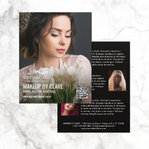Flyer Grande Artista de Maquiagem com Seu Logotipo