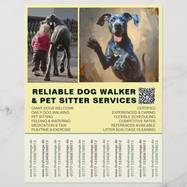 Flyer Great Dane Walker Simple Strip (Frente)