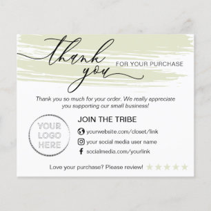 Flyer Green Modern Online Store Small Business Obrigado