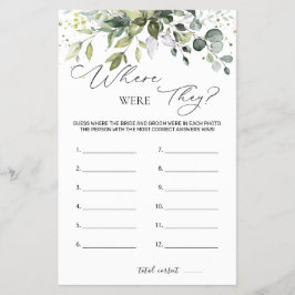 Flyer Greenerescência De Jogo chá de panela Onde Eles Es