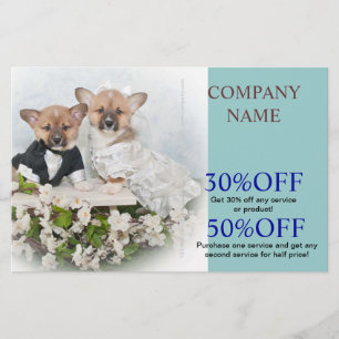 Flyer Guarda bonito do cão do groomer do animal de