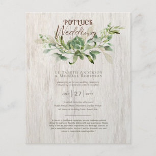Flyer Guia de Modelo de Convite para Casamento Rustic PO