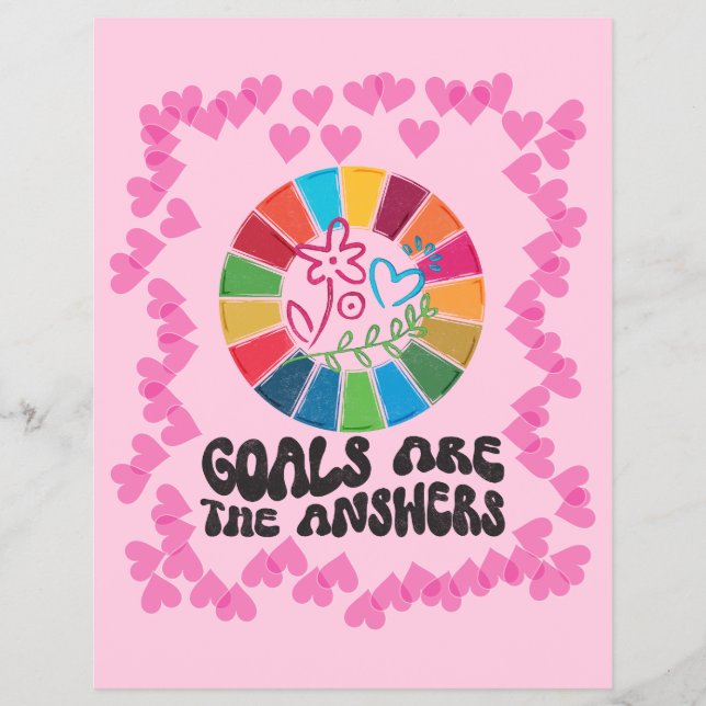 Flyer Guia de Vida Sustentável - Objetivos Globais Minim (Frente)