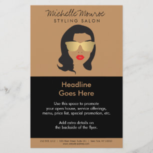 Flyer Hair Salon, Stylist, Beauty Girl Tan/Brown