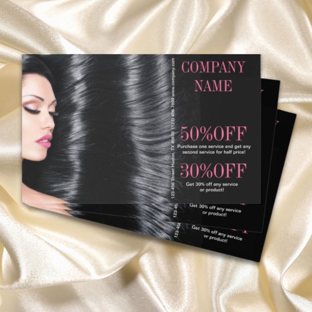 Flyer hair Stylist de salão de beleza química moderna (modern chic beauty salon Hair Stylist Flyer)