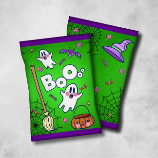 Flyer Halloween Chip Bags/Candy Bags