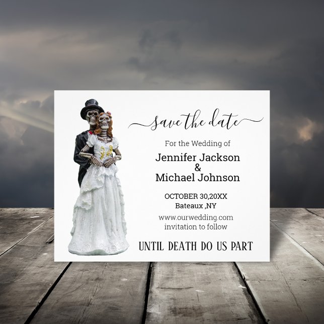 Flyer halloween esqueletos assustadores salvam a data co (Criador carregado)