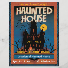 Flyer Halloween Haunted House