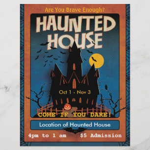 Flyer Halloween Haunted House