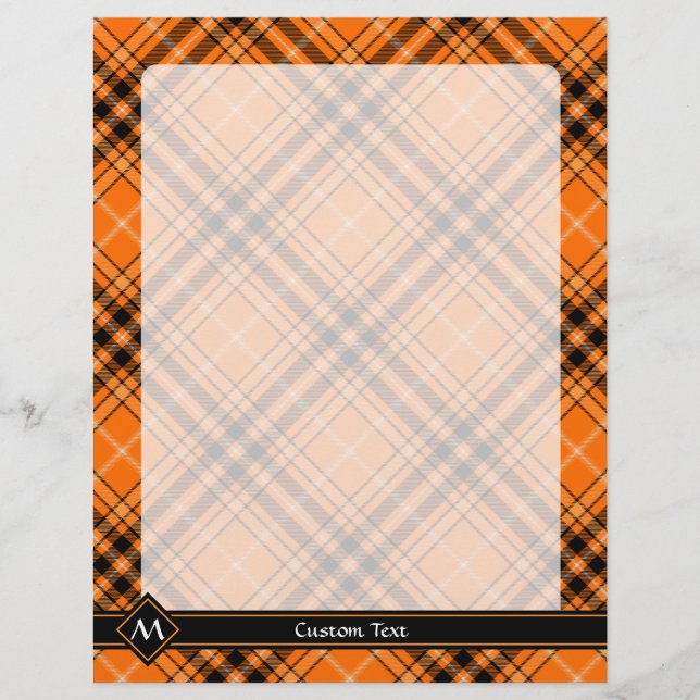 Flyer Halloween Orange Tartan (Frente)