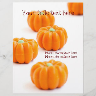 Flyer Halloween pumpkin candy