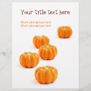 Flyer Halloween pumpkin candy
