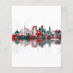 Flyer Hamburg Germany Skyline