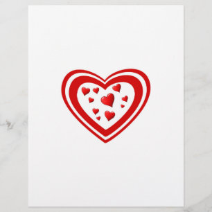 Flyer Hart cheio do amor